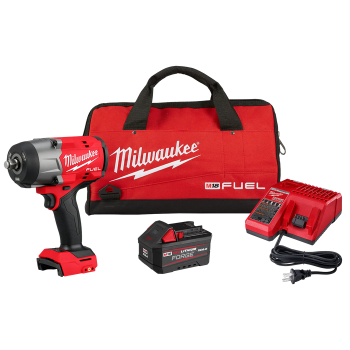 MILWAUKEE M18 FUEL™ 1/2" High Torque Impact Wrench w/ Friction Ring REDLITHIUM™ FORGE™ Kit