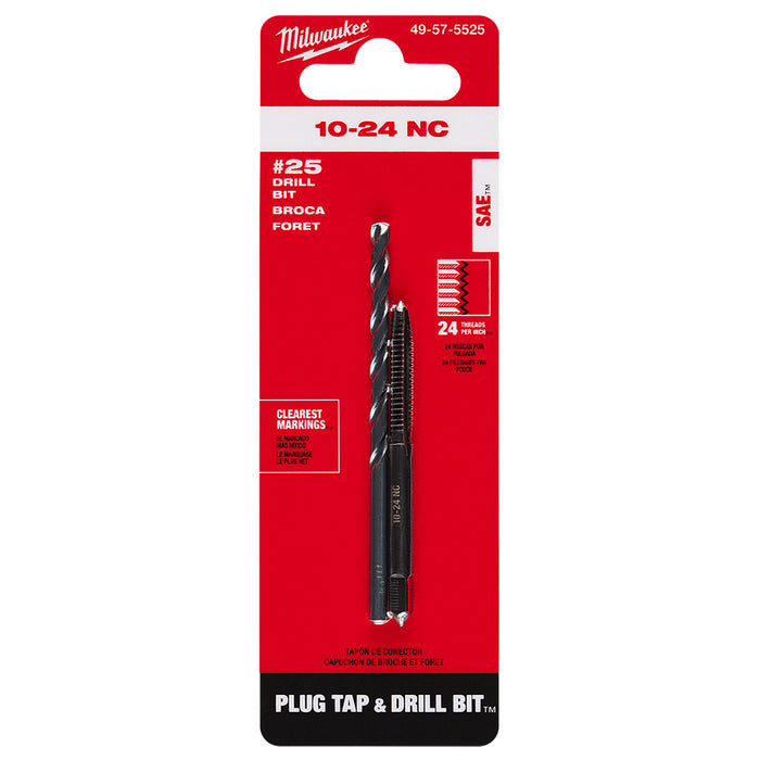 MILWAUKEE Straight Flute Plug Tap & Drill Bit Set