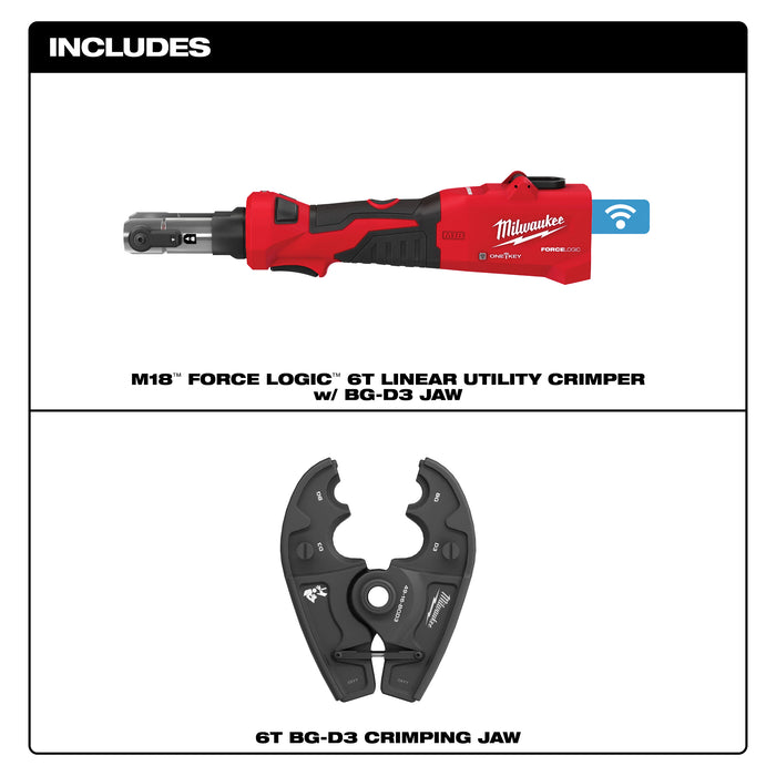 Milwaukee 6T BG Linear Utility Crimper 2978-20BG
