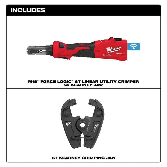 Milwaukee 6T Kearney Linear Utlty Crimper 2978-20K