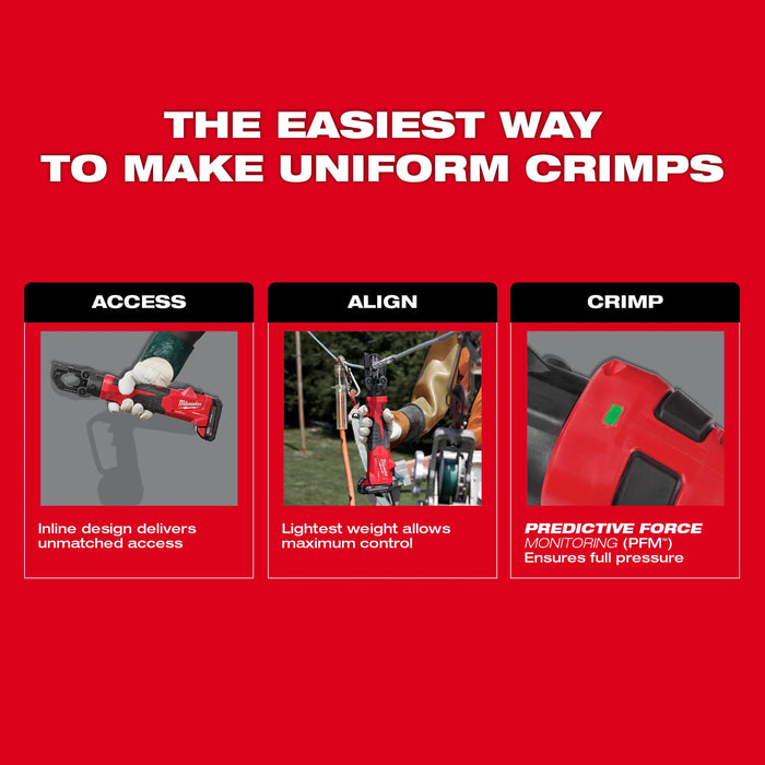 Milwaukee Tools M18™ FORCE LOGIC™ 6T Latched Linear Utility Crimper