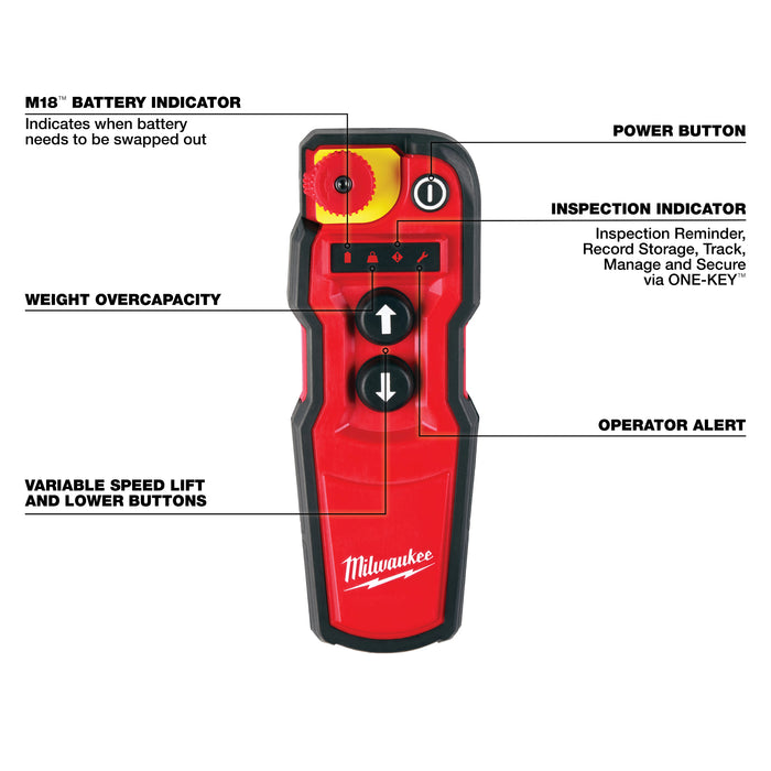Milwaukee M18™ Compact 1-Ton Chain Hoist 2983-22HD
