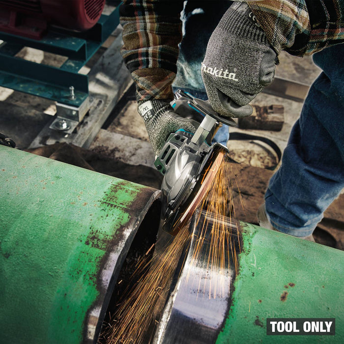 Makita GAG16Z 40V max XGT® Brushless Cordless 5" Paddle Switch Flathead Grinder, Variable Speed, with Electric Brake, Tool Only