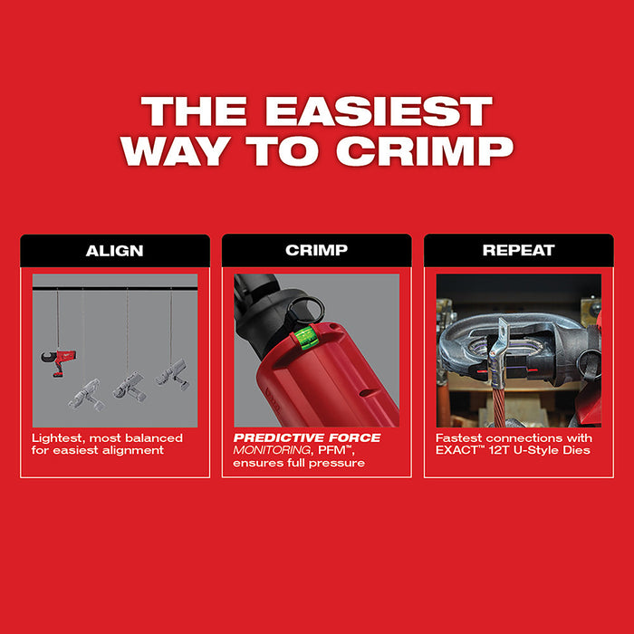 MILWAUKEE M18 FORCE LOGIC 750 MCM Crimper Kit