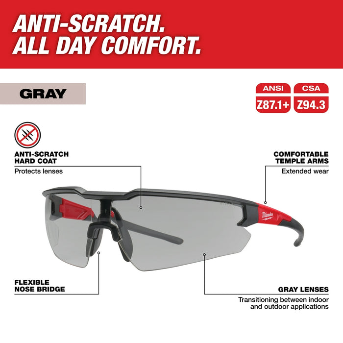MILWAUKEE Safety Glasses - Anti-Scratch Lenses
