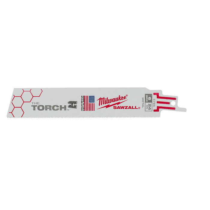 MILWAUKEE 24 TPI TORCH™ Metal SAWZALL® Blade For EMT / Tube & Sheet Metal (5 PACK)