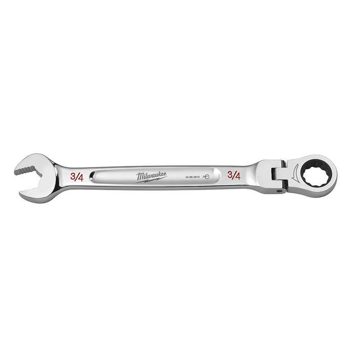 MILWAUKEE Flex Head Ratcheting Combination Wrench - SAE