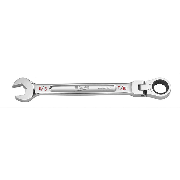 MILWAUKEE Flex Head Ratcheting Combination Wrench - SAE