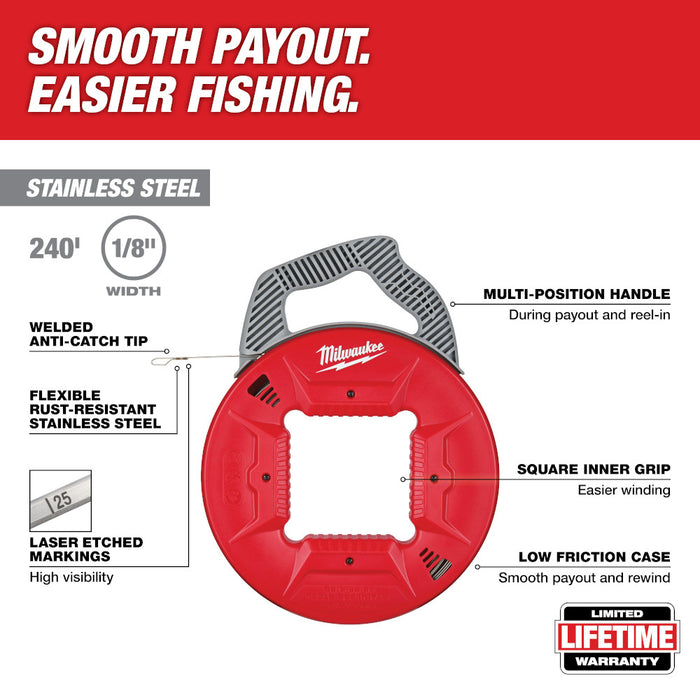 MILWAUKEE Stainless Steel Fish Tape