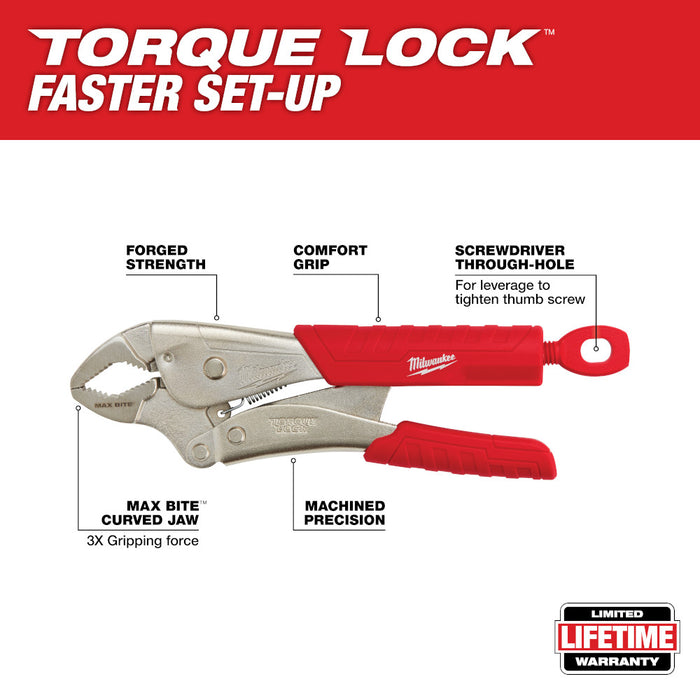 MILWAUKEE 2 PIEZAS. Juego de alicates de bloqueo TORQUE LOCK™ MAXBITE™ de 7" y 10"