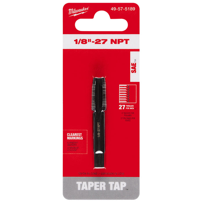 MILWAUKEE Straight Flute Taper Tap