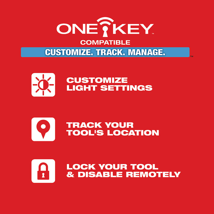 Luz/cargador de sitio MILWAUKEE M18™ RADIUS™ con ONE-KEY™ (solo luz)