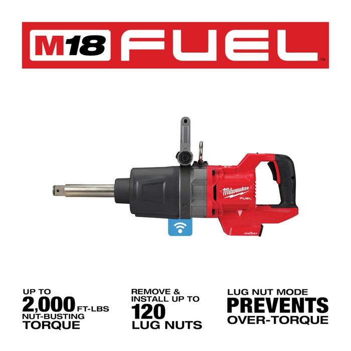MILWAUKEE M18 FUEL™ 1" D-Handle Ext. Anvil High Torque Impact Wrench w/ ONE-KEY™ (Tool Only)