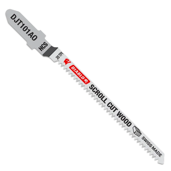 Diablo Jig Saw Blades, 3-1/4" 20TPI Scroll Wood - 5 Pack