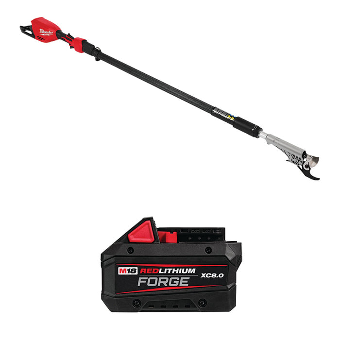 MILWAUKEE M18™ Telescoping Pole Pruning Shears & FREE M18™ REDLITHIUM™ FORGE™ XC8.0 Battery