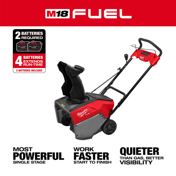 Milwaukee M18 FUEL Single Stage Snowblower 3036-22HD