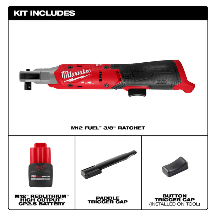 Milwaukee Tools M12 FUEL™ 3/8" Ratchet Kit