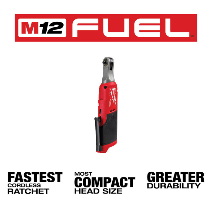 MILWAUKEE M12 FUEL™ 1/4" High Speed Ratchet (Tool Only)