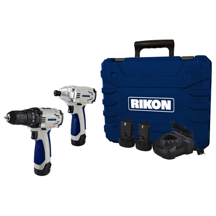 Rikon 12v Li Drill/ Impact Driver Combo Pack w/2 Batteries