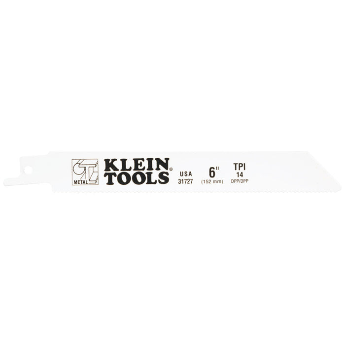 KLEIN TOOLS 6" 14 TPI Reciprocating Saw Blades (5 PACK)