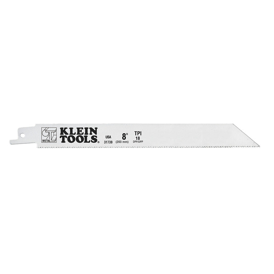 KLEIN TOOLS 8" 18 TPI Reciprocating Saw Blades (5 PACK)