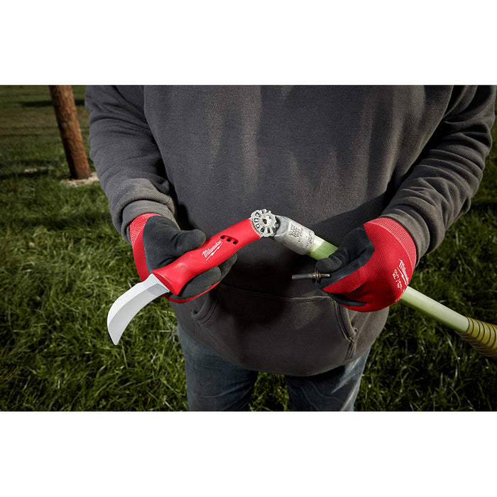 MILWAUKEE Lineman's Hawkbill Knife w/ STICKWORK™ 3 IN 1 Ring