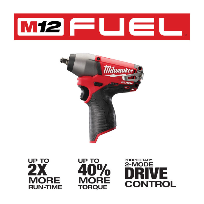 MILWAUKEE M12 FUEL™ 3/8" Impact Wrench (Tool Only)