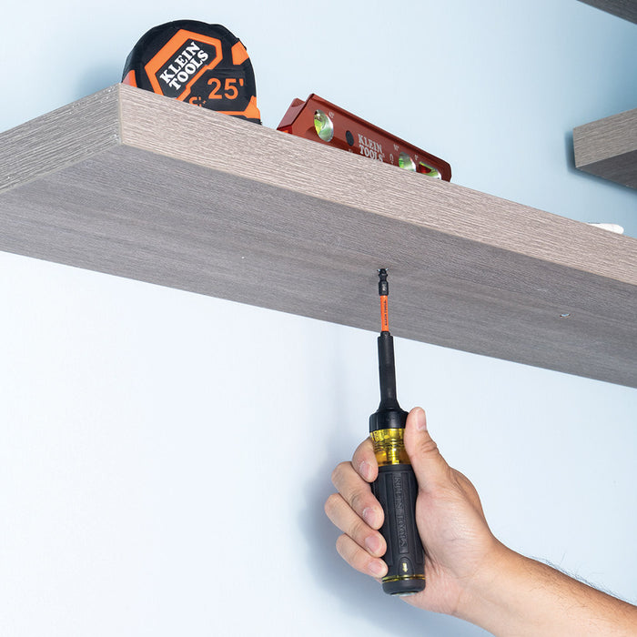 KLEIN TOOLS 13-IN-1 Ratcheting Impact Rated Screwdriver