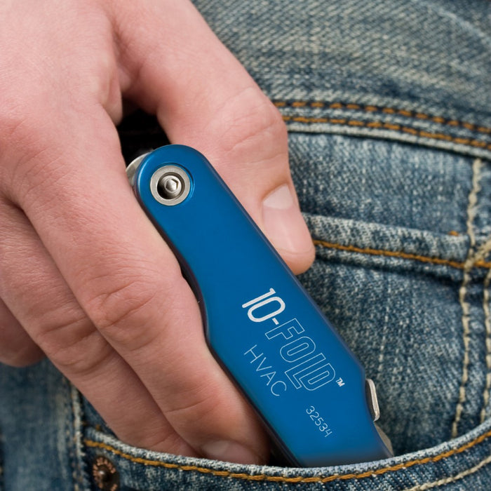 KLEIN TOOLS 10 Fold Screwdriver w/ Schrader Valve Core