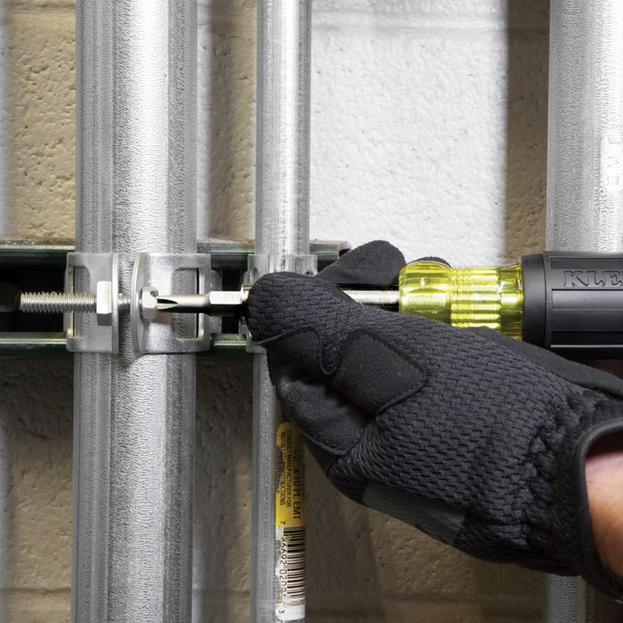 KLEIN TOOLS Multi-Bit Screwdriver / Nut Driver, 10-IN-1, Heavy Duty