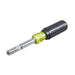 KLEIN TOOLS HVAC Slide Drive Multi-Bit Screwdriver / Nut Driver, 8-IN-1