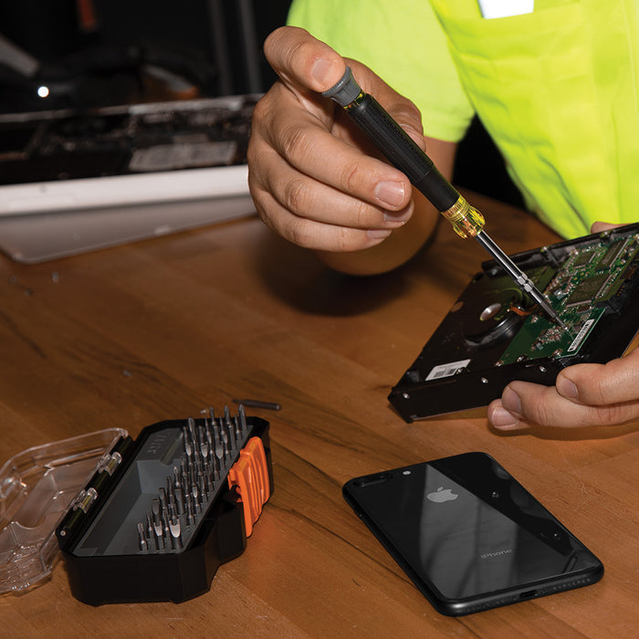 KLEIN TOOLS ALL-IN-1 Precision Screwdriver Set w/ Case