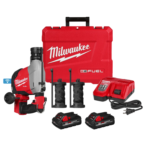 MILWAUKEE M18 FUEL™ Overhead Rotary Hammer w/ Integrated Dust Extraction Kit