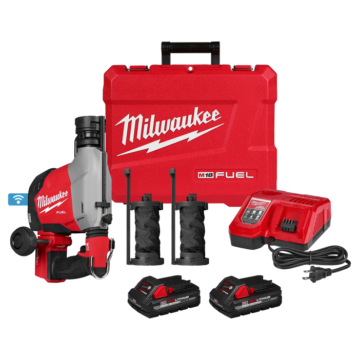 MILWAUKEE M18 FUEL™ Overhead Rotary Hammer w/ Integrated Dust Extraction Kit