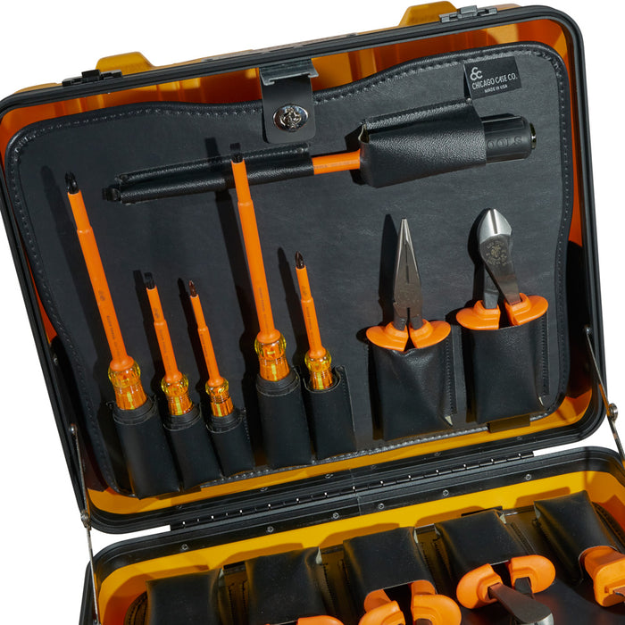 KLEIN TOOLS 13 PC. 1000V Insulated Utility Tool Kit w/ Hard Case