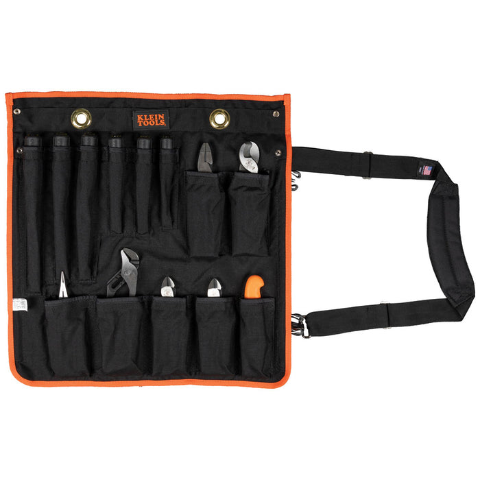 KLEIN TOOLS 13 PC. 1000V Insulated Utility Tool Kit w/ Roll Up Pouch
