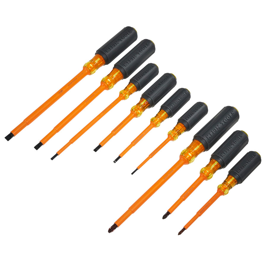 KLEIN TOOLS 9 PC. 1000V Insulated Slotted & Phillips Screwdriver Set