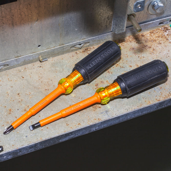 KLEIN TOOLS 2 PC. 1000V Insulated Slotted & Phillips Screwdriver Set