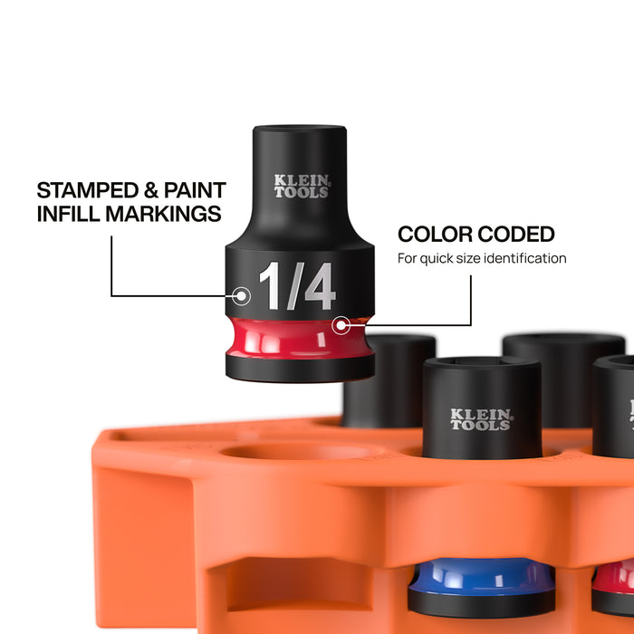 HERRAMIENTAS KLEIN 7 PIEZAS. Juego de vasos de impacto Flip