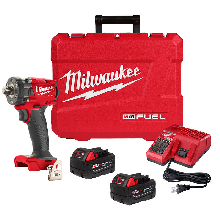 MILWAUKEE M18 FUEL™ Llave de impacto compacta de 1/2" con kit de retención de pasador