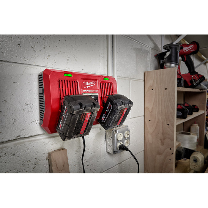 Milwaukee M18 Dual Bay Simultaneous Rapid Charger 48-59-1802