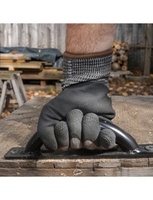Magestic Safety Cut-Less Korplex Cut Resistant, Water Repellent, Winter Lined Glove w/Crinkle Latex Palm Coating, A6