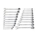 GEARWRENCH 20 PC. 72-Tooth SAE/Metric Ratcheting Combination Wrench Set