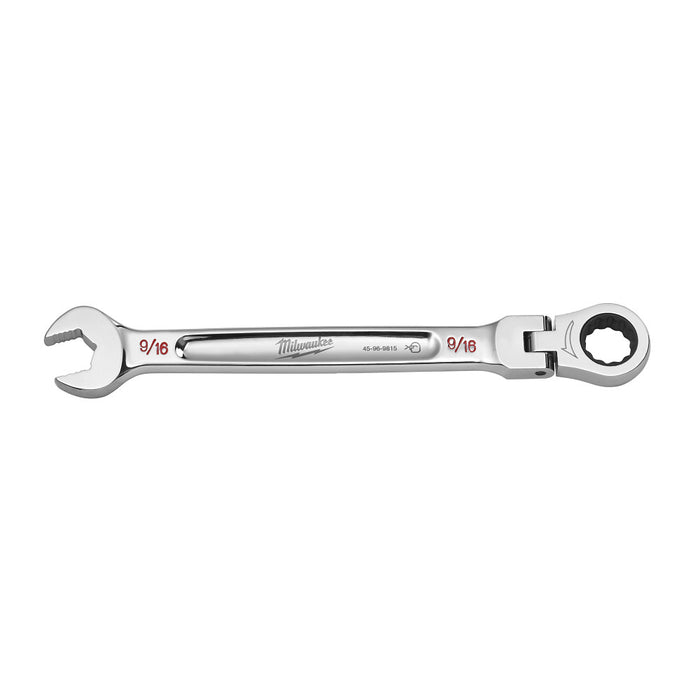 MILWAUKEE Flex Head Ratcheting Combination Wrench - SAE