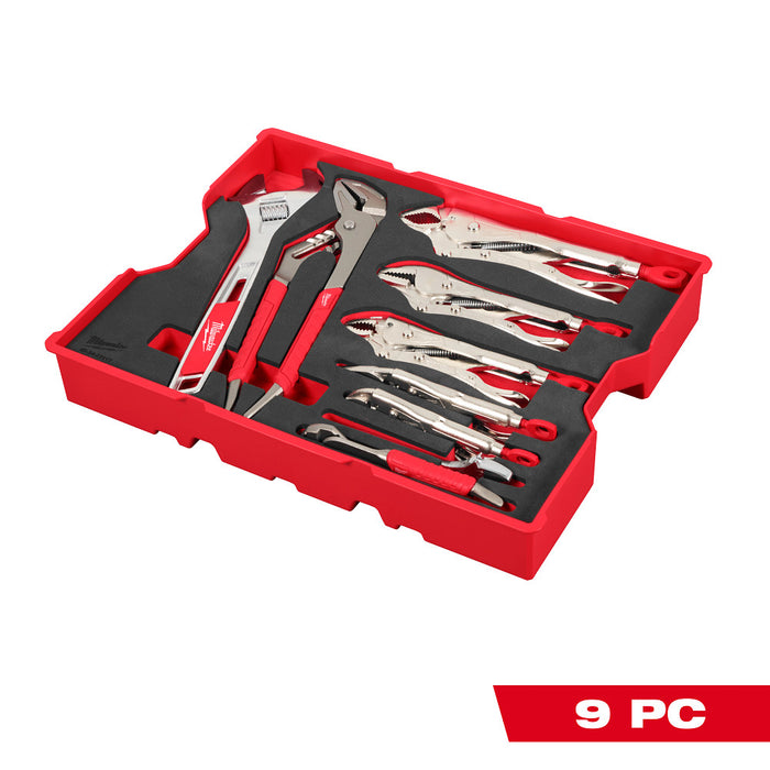 Milwaukee 9pc. Pliers & Wrench Set with Tray for PACKOUT™ Drawers 48-22-0160