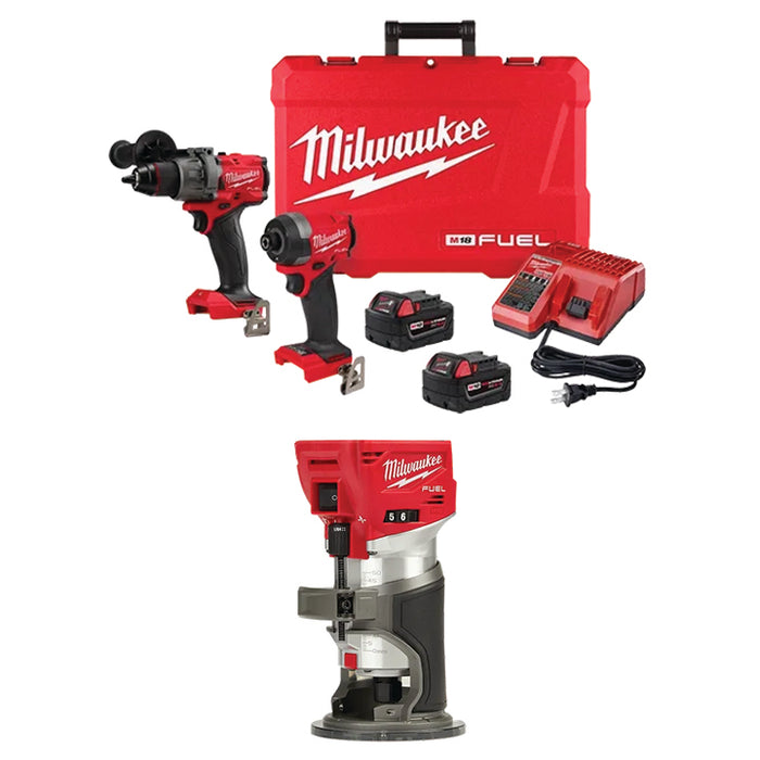 MILWAUKEE M18 FUEL™ 2-Tool Combo Kit & FREE M18 FUEL™ Compact Router