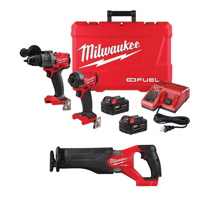 MILWAUKEE M18 FUEL™ 2-Tool Combo Kit & M18 FUEL™ SAWZALL® Reciprocating Saw