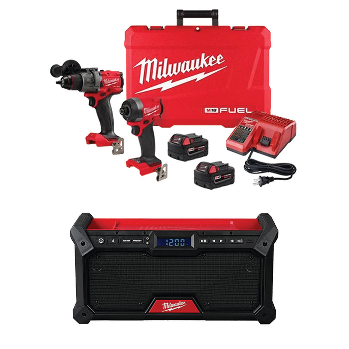 MILWAUKEE M18 FUEL™ 2-Tool Combo Kit & FREE M18™ Bluetooth® Jobsite Radio