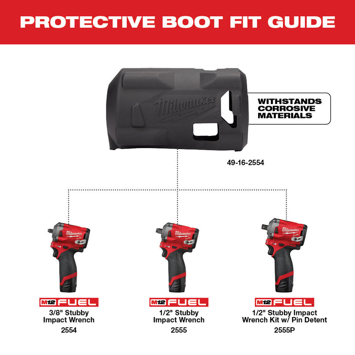 Funda protectora para llave de impacto en ángulo recto MILWAUKEE M12 FUEL™