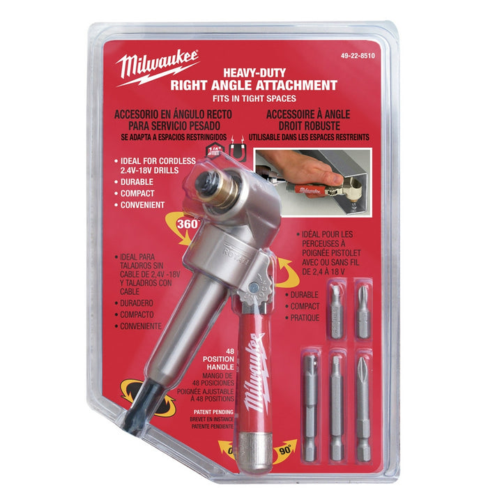 Milwaukee Tools Right Angle Drill Attachment Kit 49-22-8510
